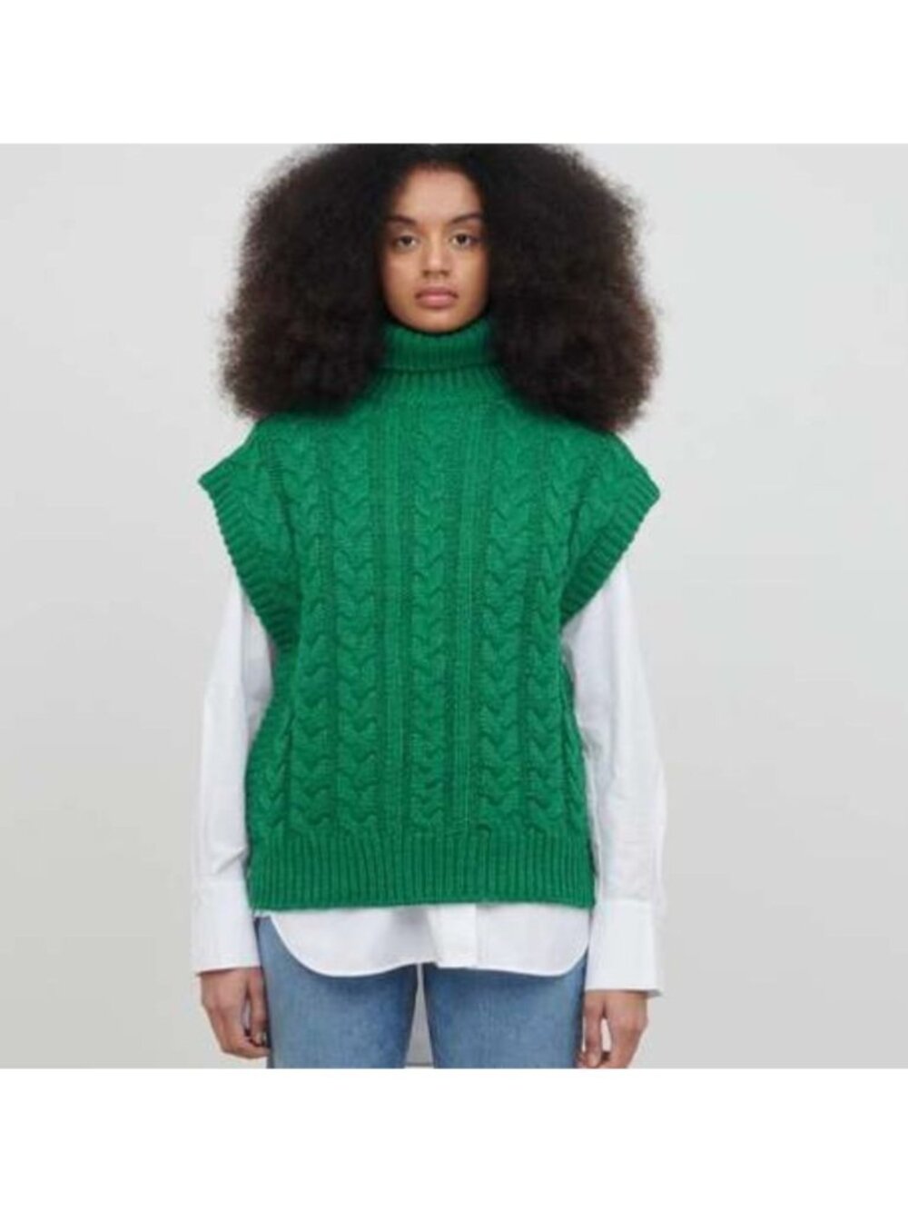 JAKKE sade jumper vest in green size US 4